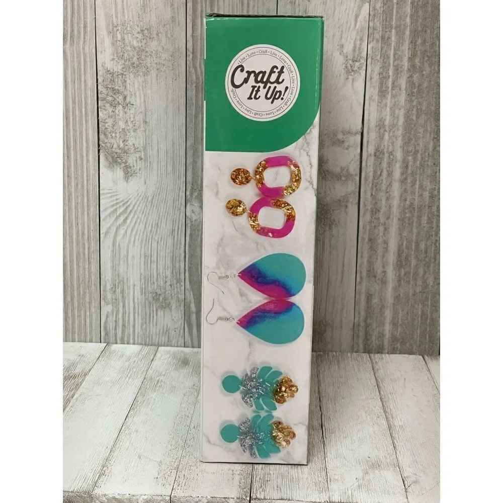 Creative Kids Craft It Up UV Resin Earring Making Kit NEW NIP
